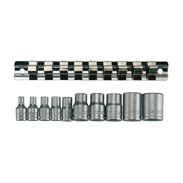 M3814 - 10 Piece 1/4" and 3/8" TX-E Socket Set Cli
